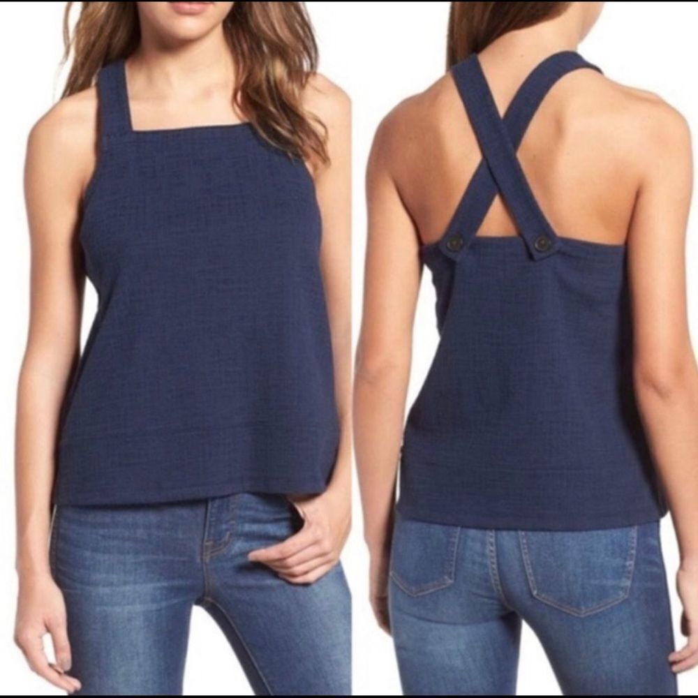 Madewell Tank Top With Buttons